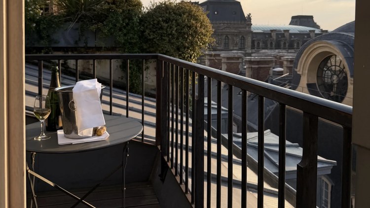Paris Palace Hotel balcony